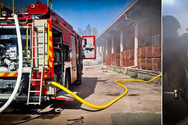 Під Києвом стався вибух на виробництві, виникла пожежа. Подробиці та фото