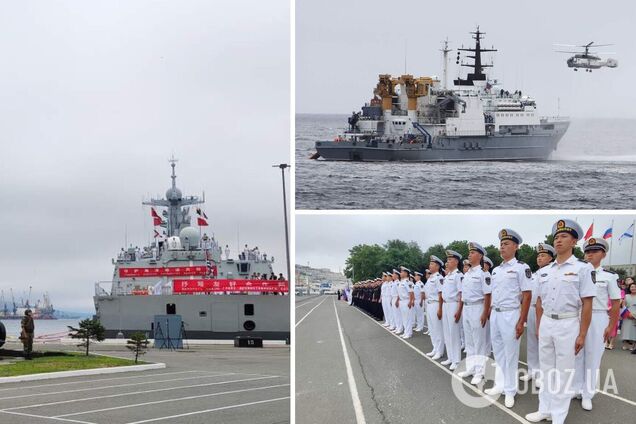 Россия и Китай проводят совместные военные учения в море