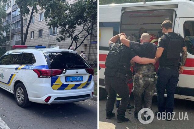 В Киеве подозреваемый в совершении преступления пустил газ и взорвал квартиру: ранены трое полицейских. Фото и видео