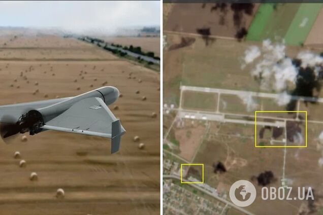 Удар ВСУ по базе запуска 'шахедов' в Приморско-Ахтарске: появились спутниковые снимки последствий атаки. Фото