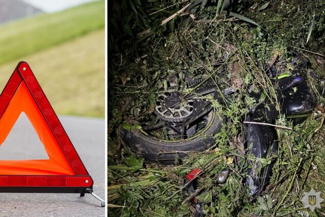 На Львовщине 23-летний мотоциклист сбил двух пешеходов и погиб сам. Фото