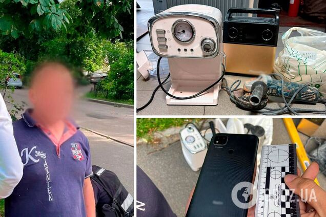 Вместо того, чтобы ремонтировать, обокрал квартиру в первый день: в Киеве задержали злоумышленника. Фото