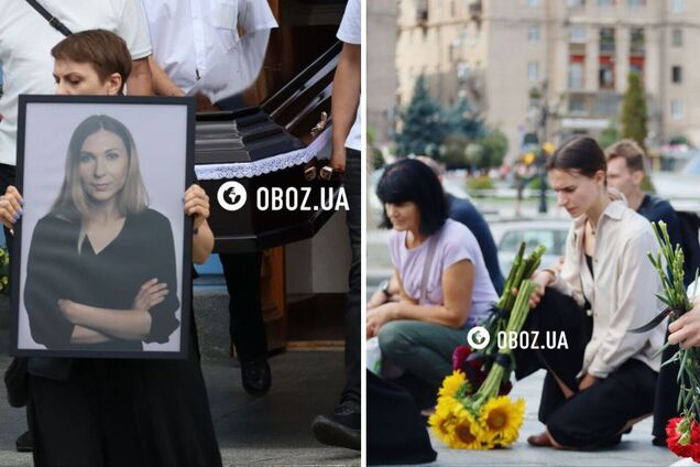 В Киеве попрощались с журналисткой Рощиной, которая погибла в российском плену. Фото и видео