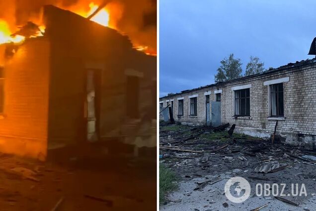 На Харківщині три дрони поцілили у лікарню: будівля повністю зруйнована. Фото