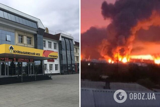 Сгорели два резервуара: спутниковые снимки показали последствия ударов по Куйбышевскому НПЗ в Самаре. Фото