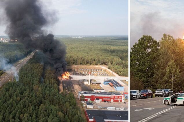 У Литві спалахнули 8 цистерн зі скрапленим газом: поряд стояв транзитний потяг до Калінінграда. Фото й відео