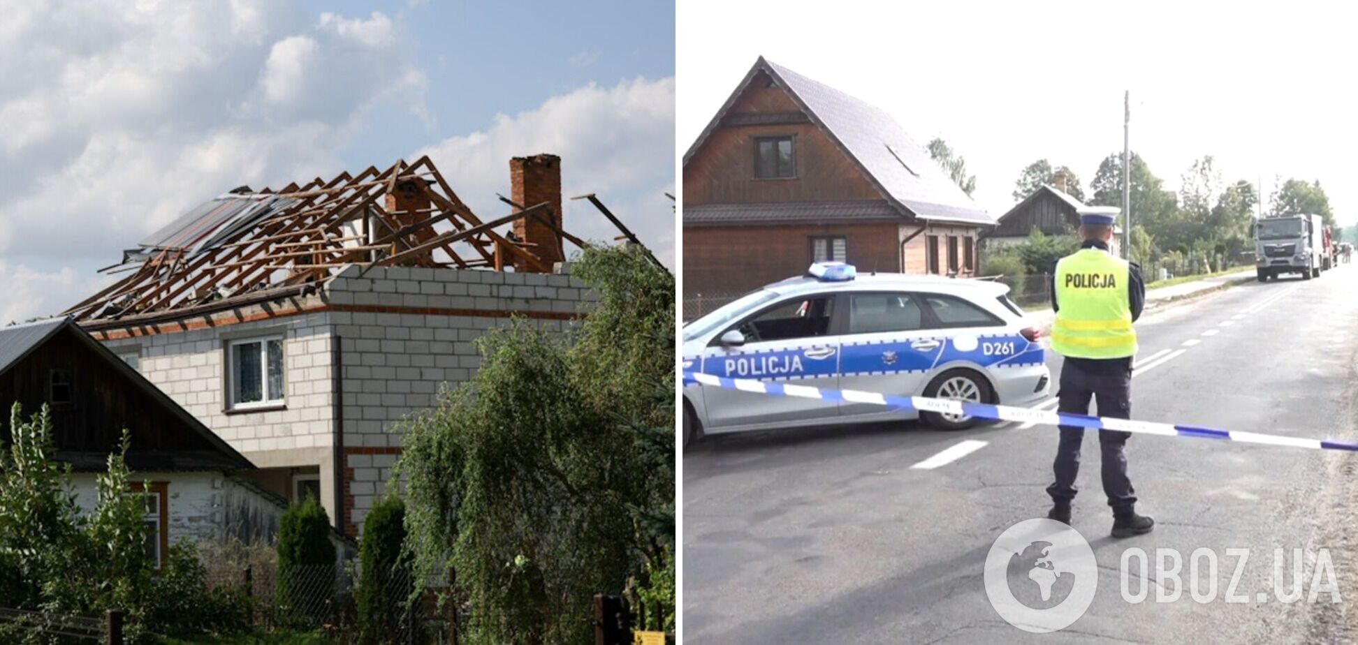 'Вдруг что-то громыхнуло': в дом поляков врезался дрон, когда они смотрели по телевизору репортаж о российских БПЛА