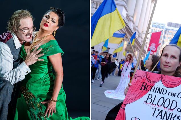 'У Королевского театра нет никакой порядочности': в Лондоне несмотря на протесты состоялась премьера оперы с путинисткой Нетребко. Фото