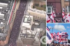 В Лондоне проходит многотысячный митинг против мигрантов и исламизации Британии