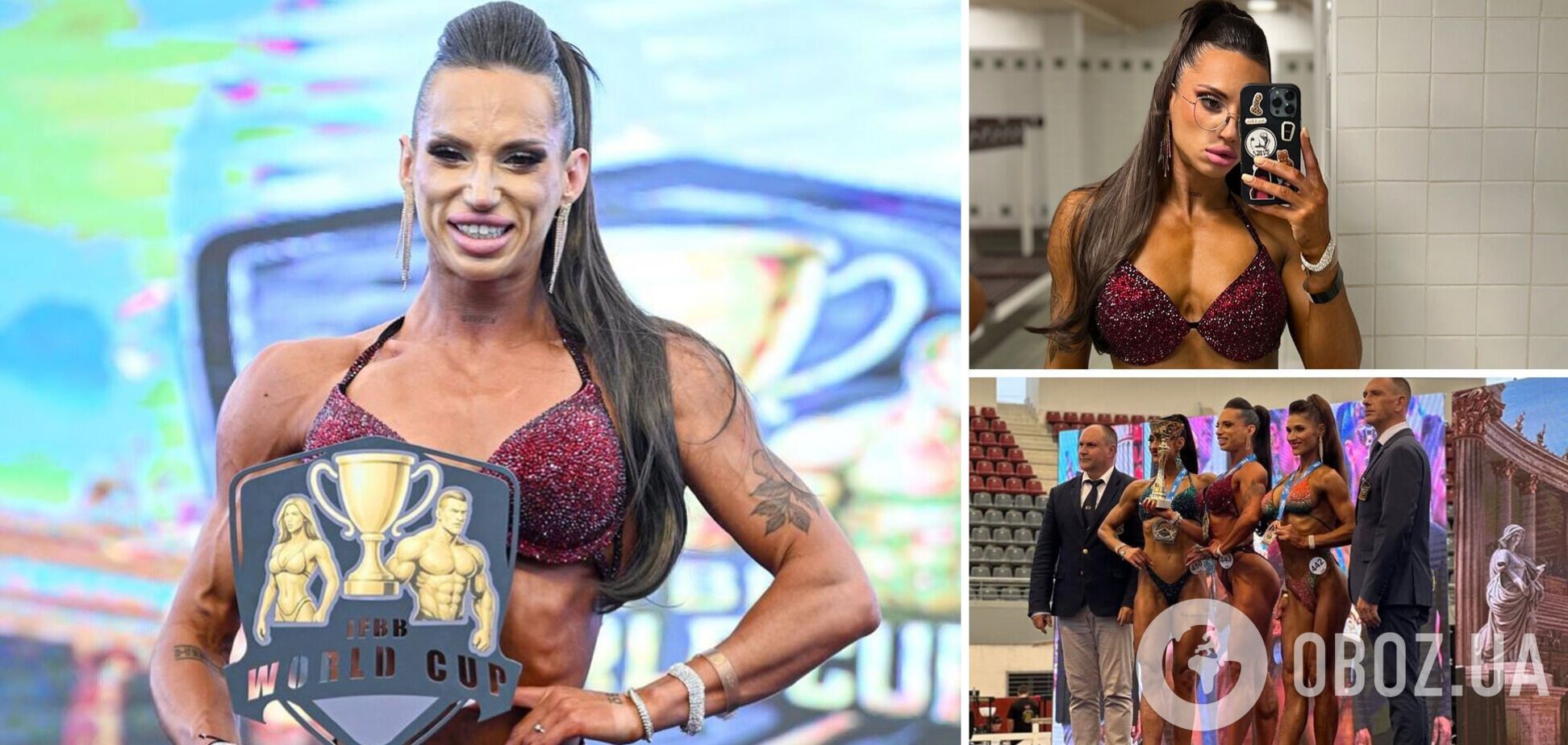 Українська красуня стала абсолютною чемпіонкою Кубку світу з бодібілдингу в Мадриді. Фото