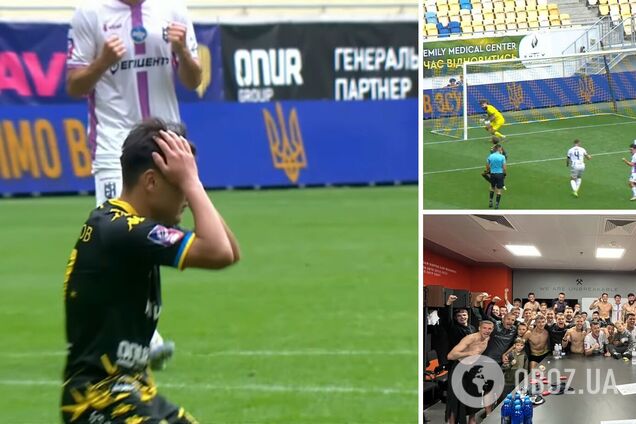 Футболист в историческом матче УПЛ привез пенальти в свои ворота и не забил пенальти в чужие на последней секунде. Видео