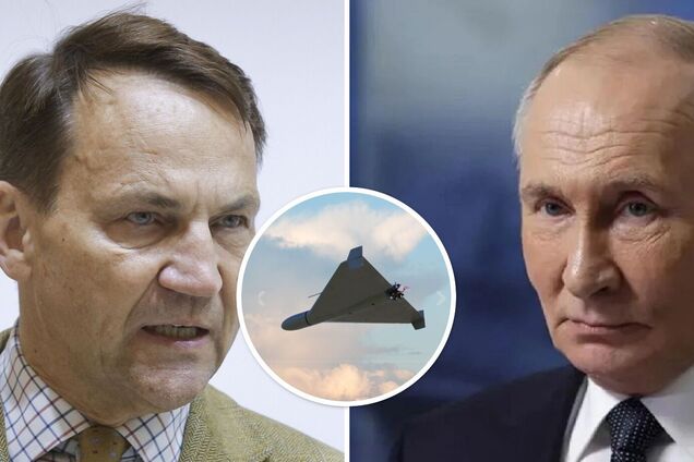 Залет дронов РФ в Польшу: Сикорский назвал Путина лжецом и призвал к контрдавлению