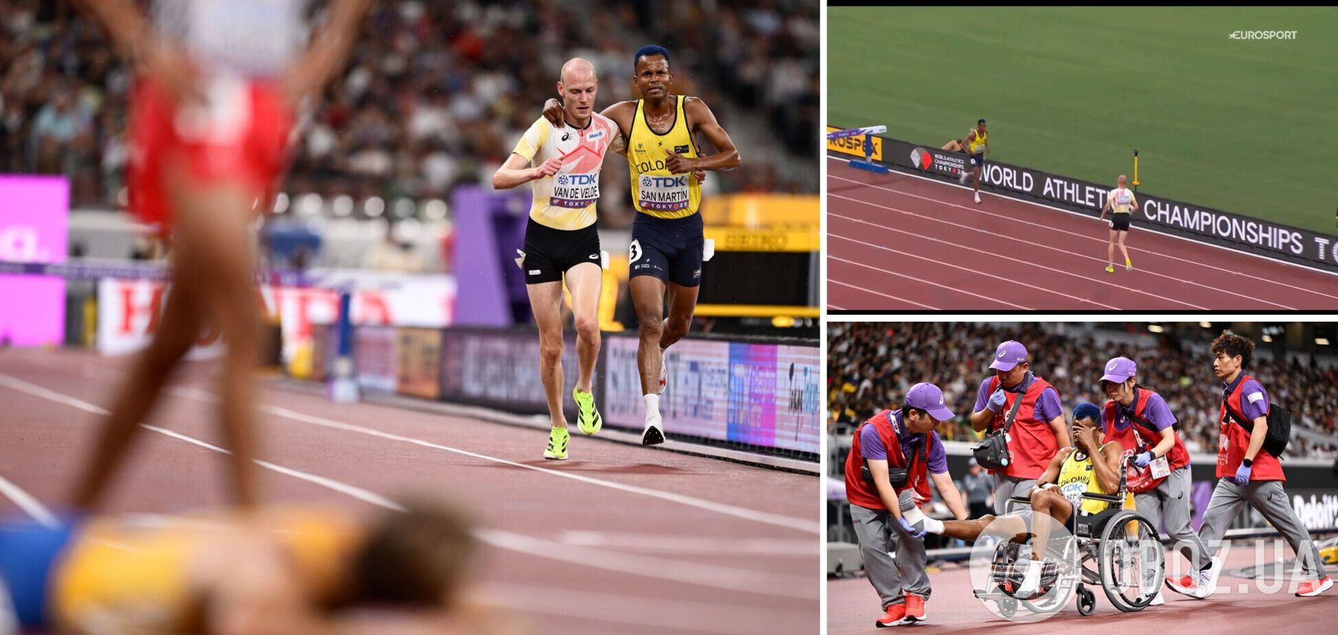 Вчинок року! Бігун-рекордсмен на ЧС з легкої атлетики повернувся під час забігу, щоб допомогти супернику. Відео