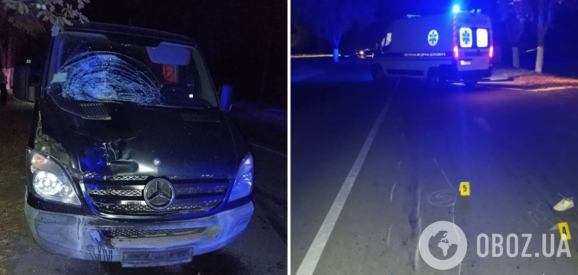 В Черкасской области водитель сбил женщину на пешеходном переходе: пострадавшая скончалась на месте. Фото