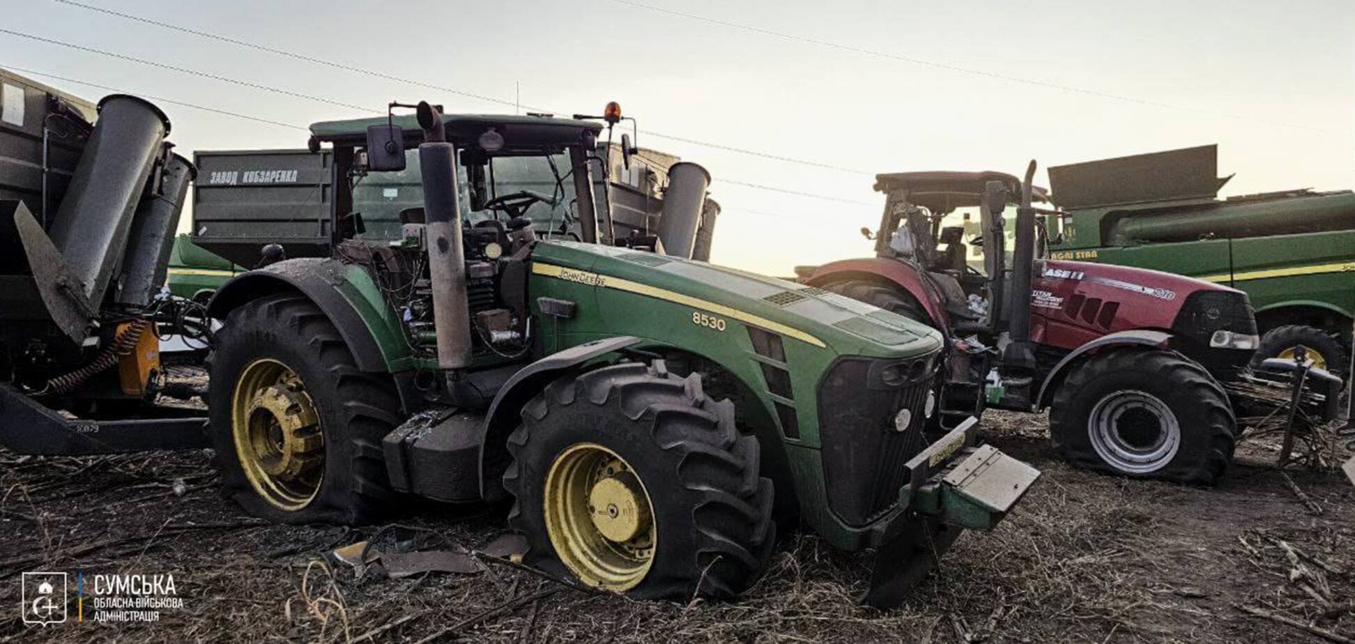 Люди собирали урожай: оккупанты нанесли ракетный удар по сельскохозяйственному предприятию на Сумщине, много раненых. Фото