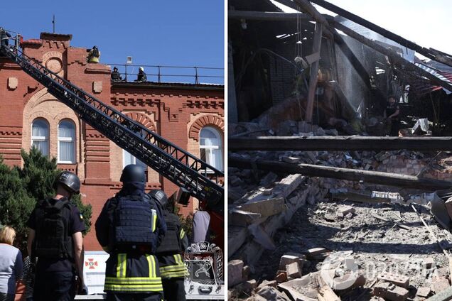 Оккупанты ударили по учебному заведению в Харькове, есть пострадавшие: момент атаки попал на видео