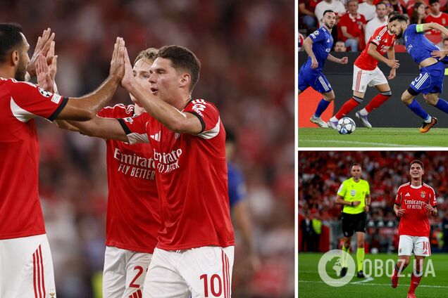 Футболист сборной Украины феерично дебютировал за 'Бенфику' в Лиге чемпионов, сорвав овации 68-тысячного стадиона. Видео