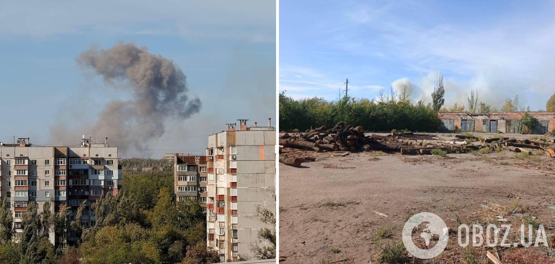 В окупованому Донецьку прогриміли вибухи, піднявся дим: кажуть про приліт по складу БК. Фото і відео
