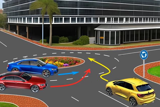 Як проїхати кругове перехрестя: завдання з ПДР