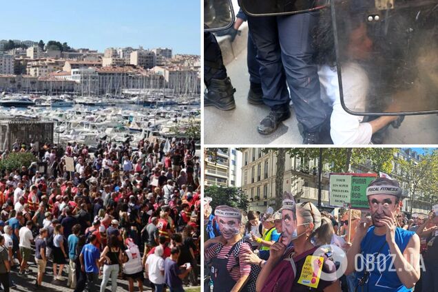 У Франції пройшли багатотисячні мітинги проти скорочень бюджету: багатьох затримала поліція. Фото і відео