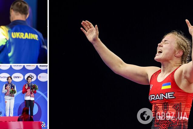 Гимн Украины и овации стадиона. Украинка впервые за 7 лет выиграла чемпионат мира по борьбе. Видео