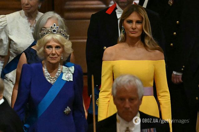Меланія Трамп і королева Камілла вийшли у світ у кольорах українського прапора: образ обирали місяцями. Фото