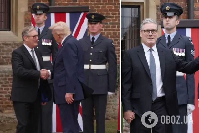 Кортеж из 15 авто и пылкое рукопожатие: Трамп прибыл на встречу со Стармером, готовятся важные заявления. Фото и видео