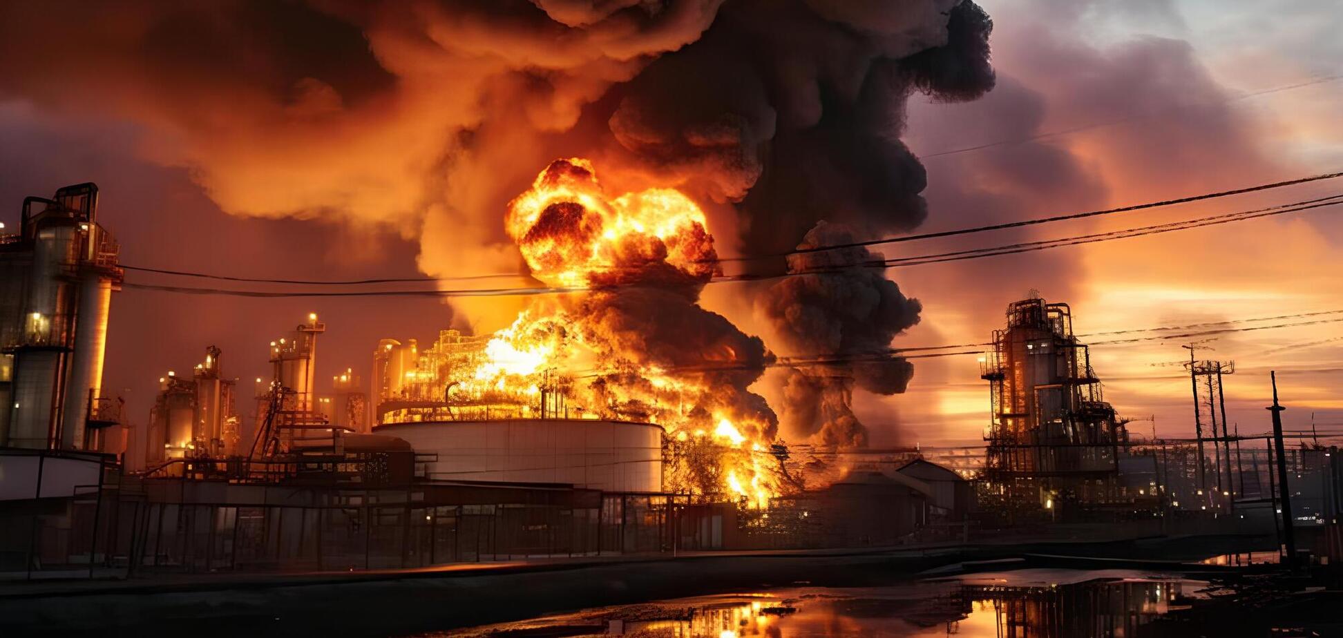 удар по НПЗ Россия