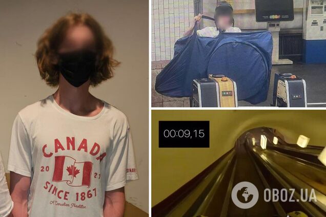 Хотів ексклюзивне відео: у Києві найшли студента, який влаштував гонки по ескалатору станції метро 'Арсенальна'. Фото