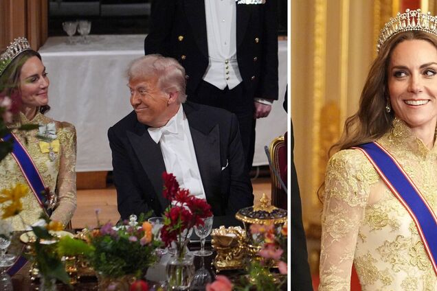 Эксперты объяснили, как вкус Дональда Трампа повлиял на выбор образа Кейт Миддлтон для государственного банкета в Виндзоре