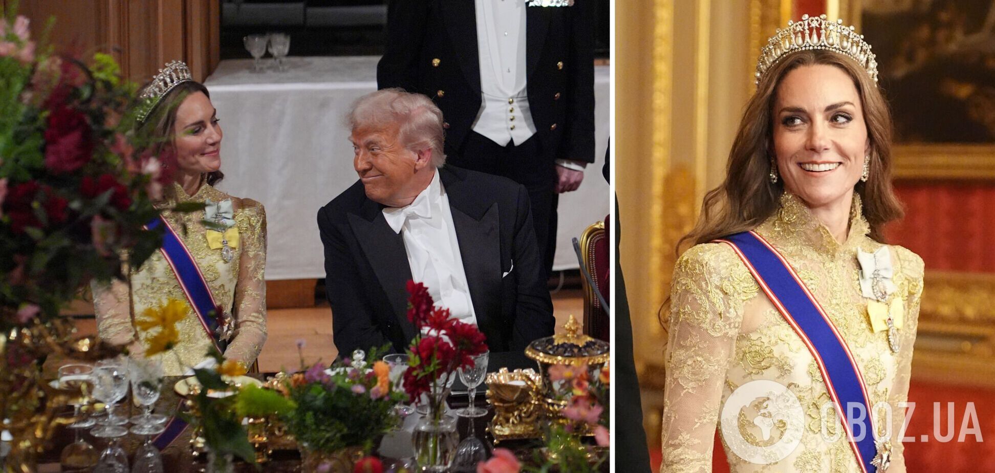 Эксперты объяснили, как вкус Дональда Трампа повлиял на выбор образа Кейт Миддлтон для государственного банкета в Виндзоре