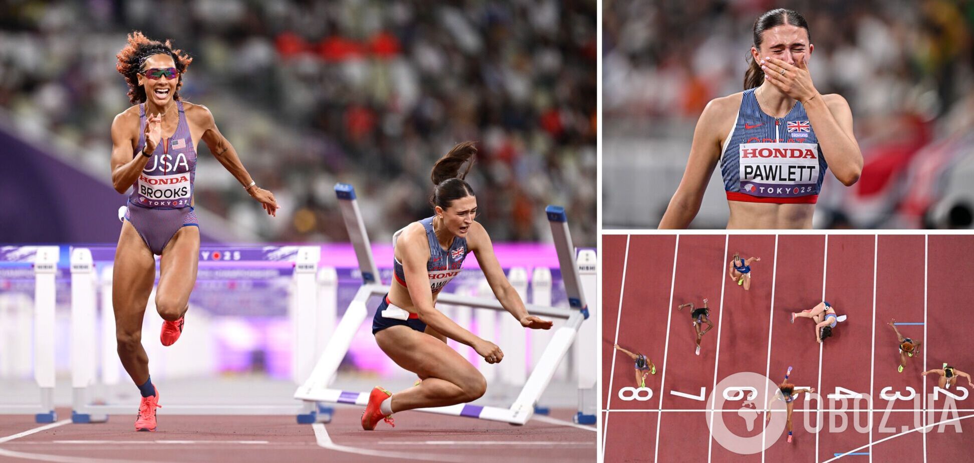 Чемпіонка Англії спіткнулася перед фінішем, важко приземлилася головою вперед і розплакалася на ЧС з легкої атлетики. Відео