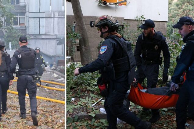 'Эпицентр армагеддона': полиция показала первые минуты после удара РФ по Днепру. Видео