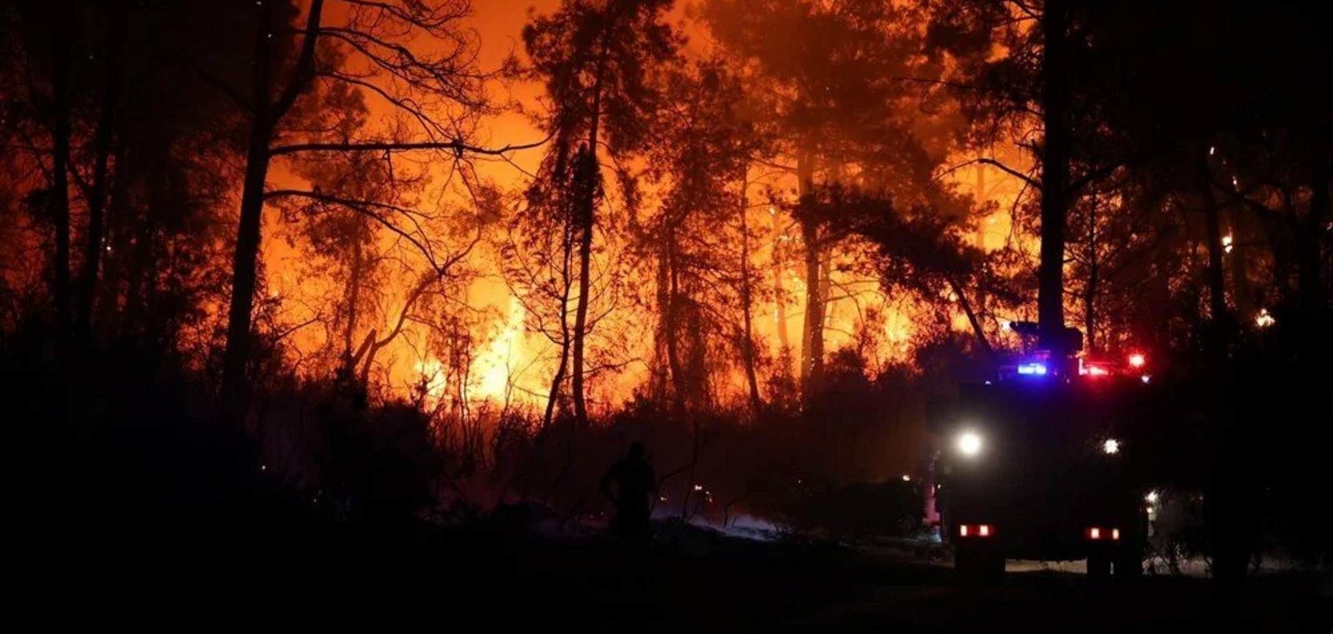 пожар, лесной пожар, Турция, новости Турции, лес горит,