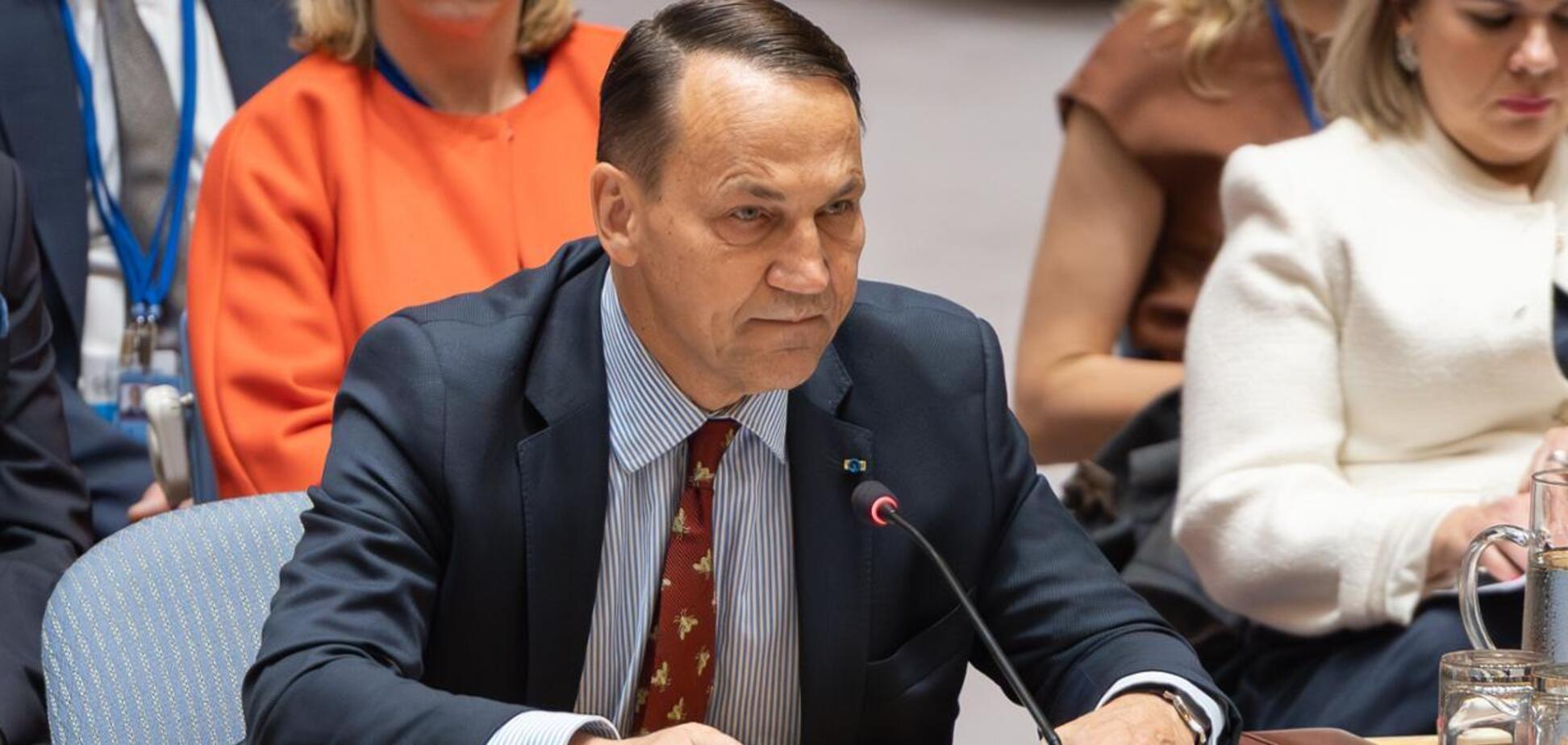 'Мы не дадим себя запугать': Сикорский в ООН предупредил Россию о последствиях воздушных атак на Польшу