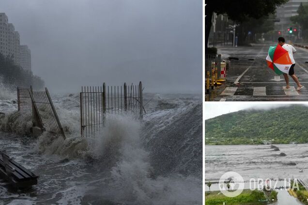 На Тайване пронесся супертайфун 'Рагаса', вышло из берегов горное озеро: 14 человек погибли, десятки пропали без вести. Фото и видео