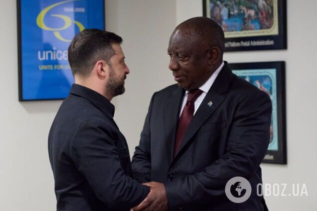 ЮАР готова принять встречу лидеров Украины и России: Зеленский обсудил с Рамафосой ситуацию на фронте и мирный процесс