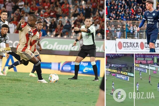 В Колумбии арбитр отменил 'самый сумасшедший гол в истории футбола'. Видео