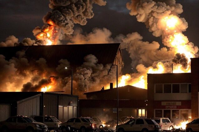 У Британії стався потужний вибух у промисловій зоні: піднявся стовп диму, людей евакуювали. Фото і відео