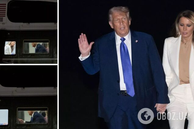 Трамп махав пальцем, Меланія хитала головою: мережу розбурхали кадри емоційної розмови президентського подружжя США