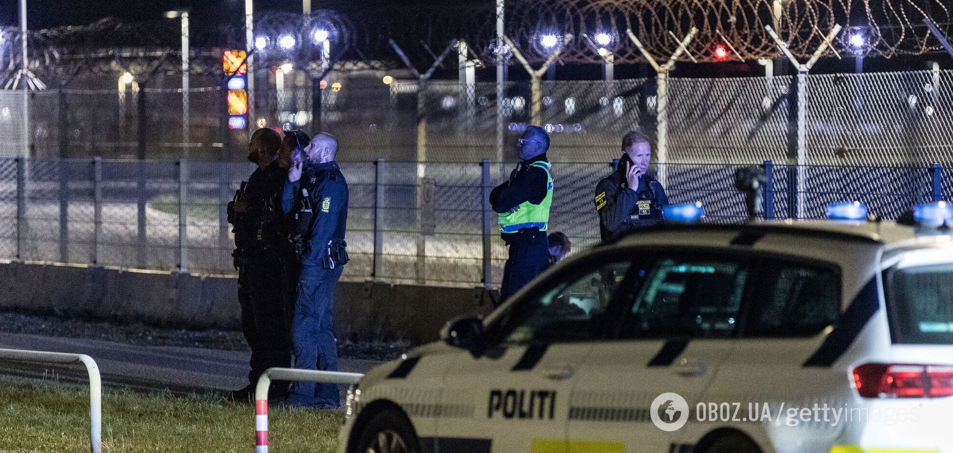 Аеропорт Копенгагена. Дроны в небе