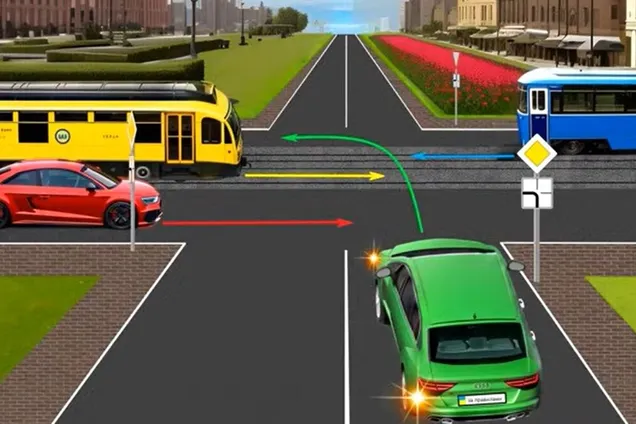 Кому треба дати дорогу? Тест на знання ПДР