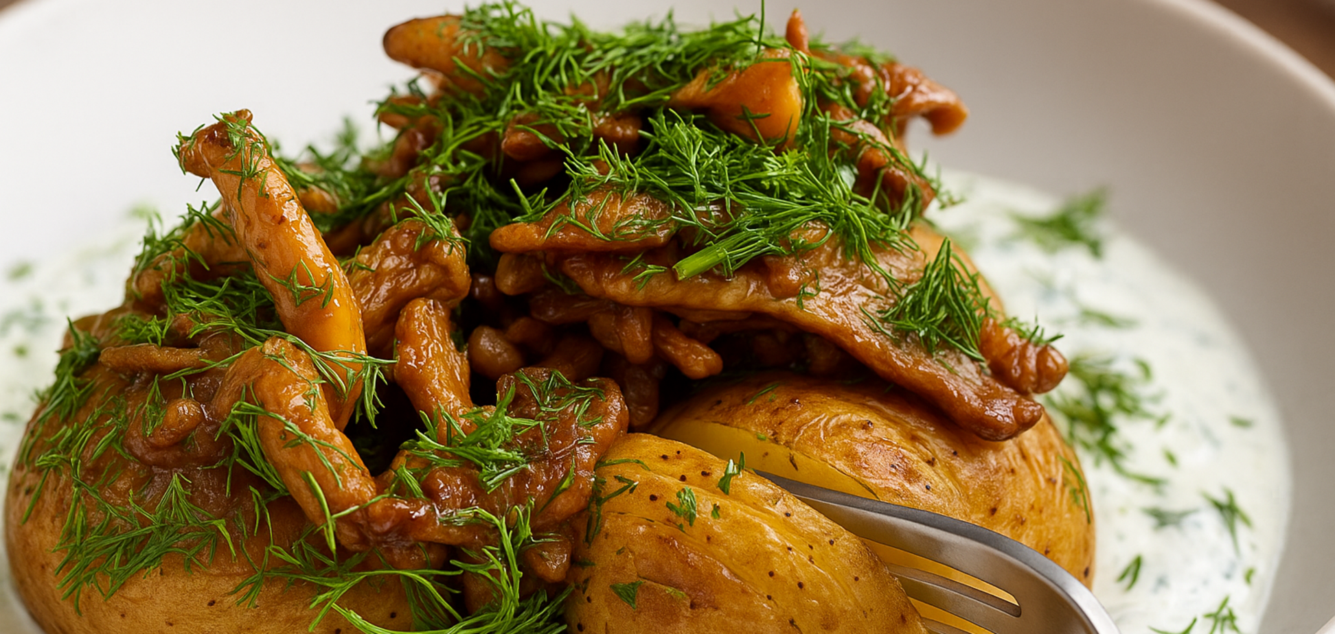 Ароматный запеченный картофель с лисичками: как приготовить вкусное осеннее блюдо