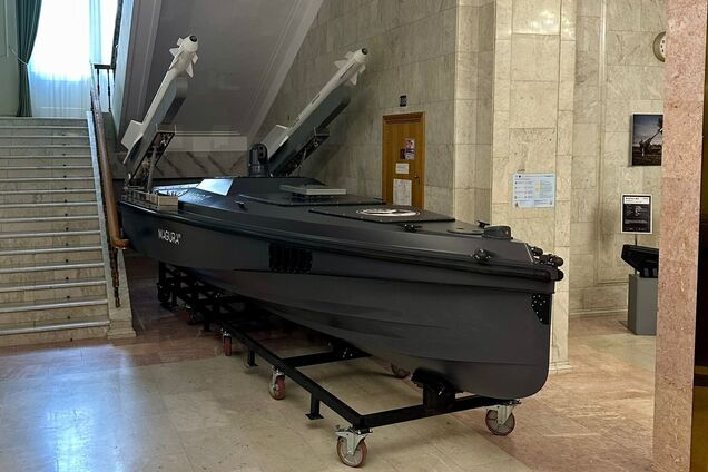 Опубликованы живые фото украинского морского дрона Magura V7, который первый в мире сбил Су-30 с моря