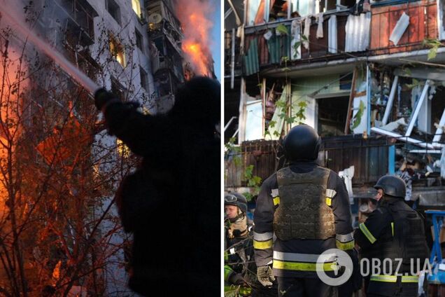 Армія Росії атакувала Запоріжжя: горіла багатоповерхівка, є багато постраждалих, серед них – діти. Відео