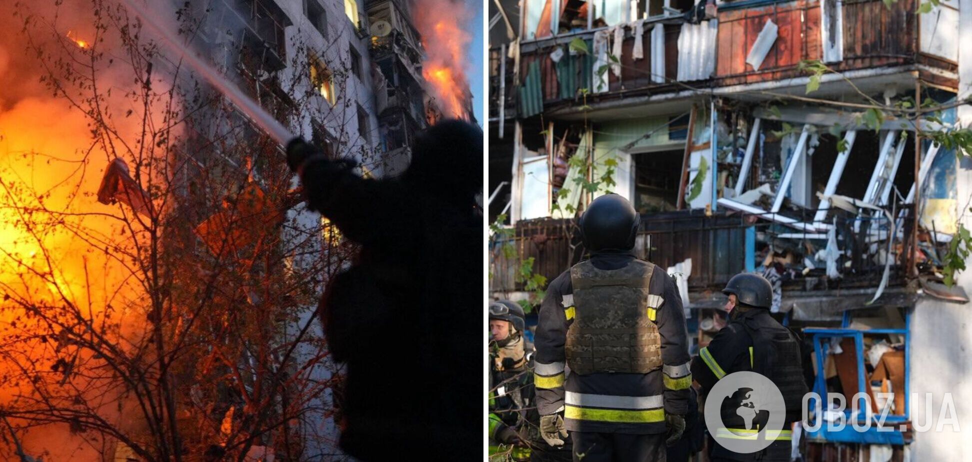 Армія Росії атакувала Запоріжжя: горіла багатоповерхівка, є багато постраждалих, серед них – діти. Відео