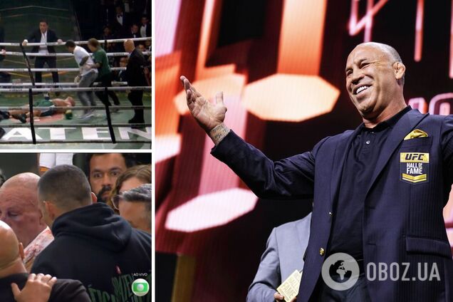 Легендарного чемпіона світу нокаутував глядач, який вибіг у ринг під час масової бійки. Відео