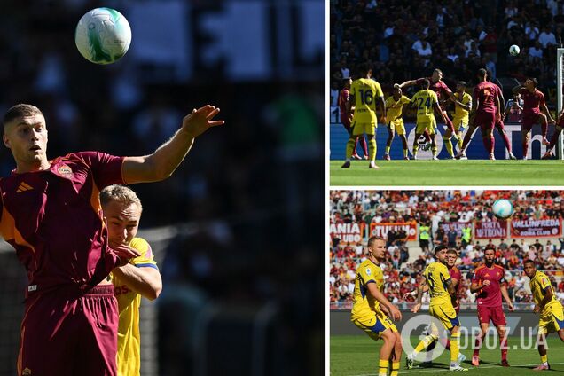 Український футболіст, якого виганяли з 'Роми', забив гол і зірвав овації стадіону в Римі. Відео