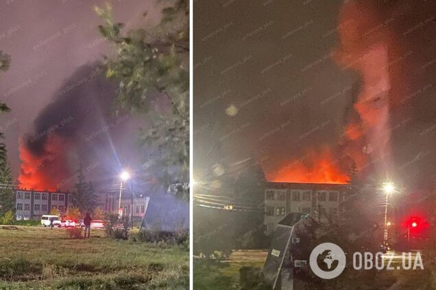 Дроны атаковали Брянщину, поднялся пожар: в сети заявляют о попадании в завод. Фото и видео