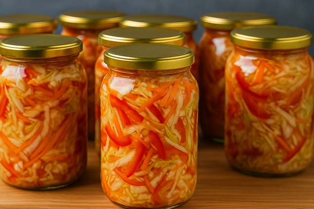 Самый вкусный салат из капусты, моркови и перца на зиму: настоящее 'лето в банке'